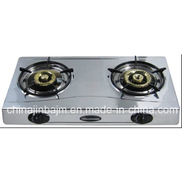 Cuisinière à gaz à 2 brûleurs Slim Type Stainless Steel 710mm